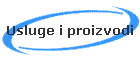 Usluge i proizvodi